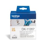 Brother DK-11207 紙質CD DVD標籤帶100個 58mm Dia 