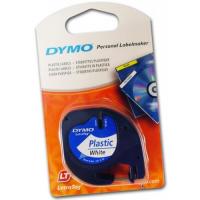 DYMO 91201 12mm 白底黑字 膠質 標簽帶 4M