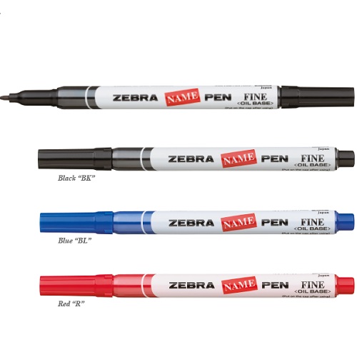 Zebra Name Pen 斑馬油性筆 黑色